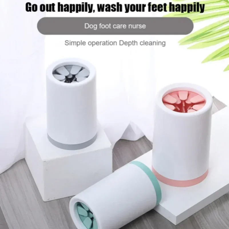 Dog Paw Cleaner - Automatic Pet Foot Washer Cup Silicone