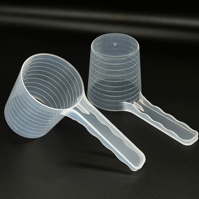 Pet Supplies App - 1Pc 50g 100ml Transparent Pet Measuring