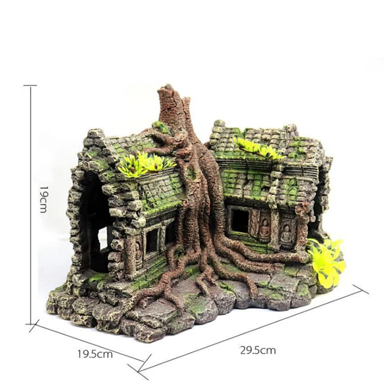 Resin Tree House Wooden Aquari - đánh giá và giá Pet Supplies Fish