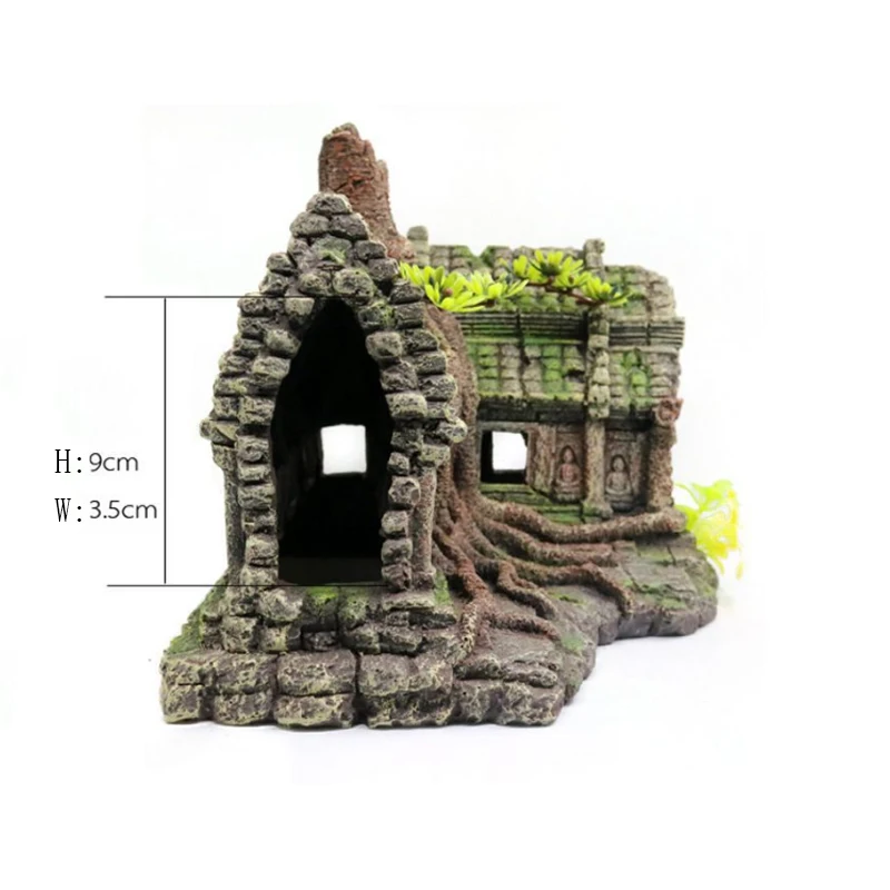 Resin Tree House Wooden Aquari - đánh giá và giá Pet Supplies Fish