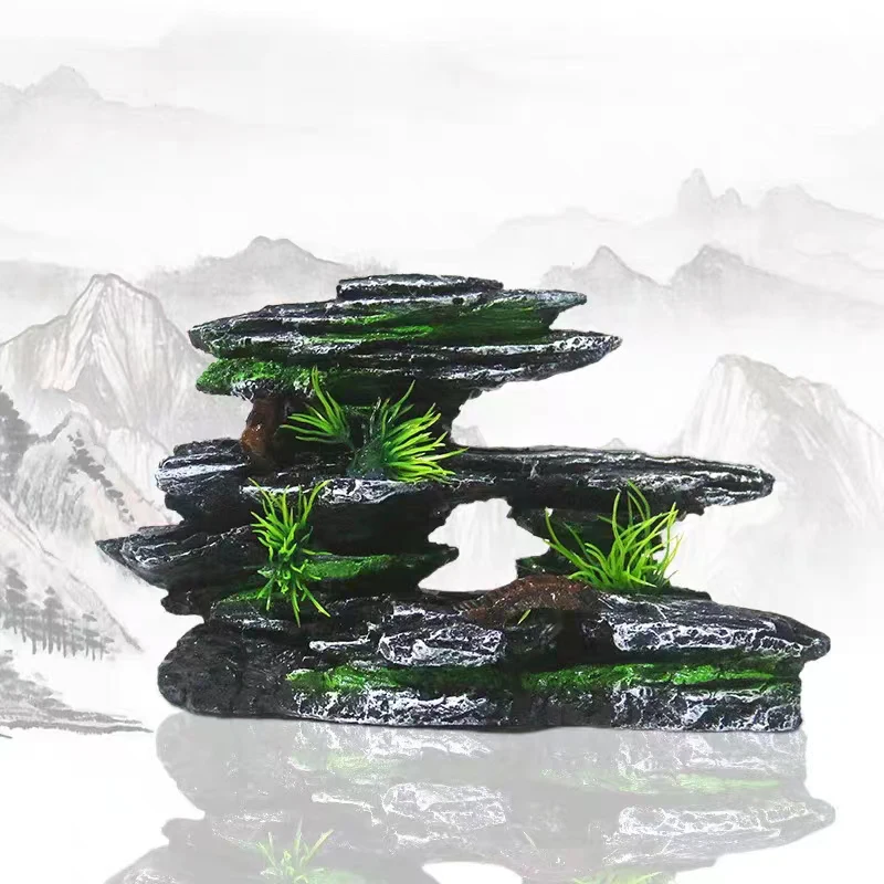 Resin Aquarium Rockery Mountai - đánh giá và giá Pet Supplies Fish