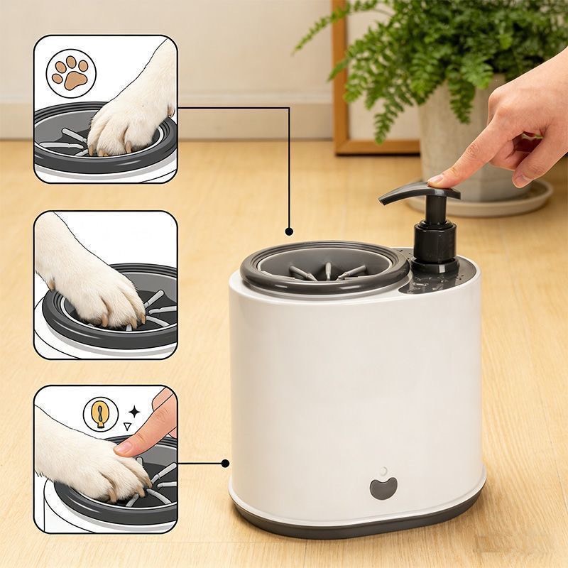 Pet Automatic Foot Washing Mac - đánh giá và giá Dog Paw Cleaner