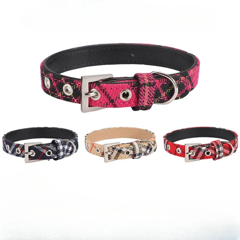 Pet Collar Scottish Plaid Dog  - đánh giá và giá Pet Supplies App